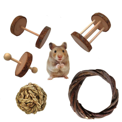 Wooden Hamster Rabbits Birds Play Molar Toys - petsRcool1