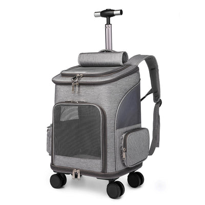 Portable Folding Trolley Pet Backpack - petsRcool1