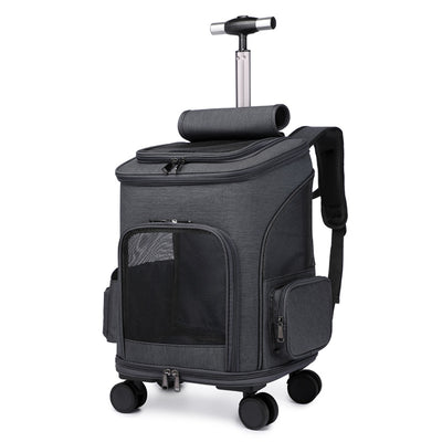 Portable Folding Trolley Pet Backpack - petsRcool1